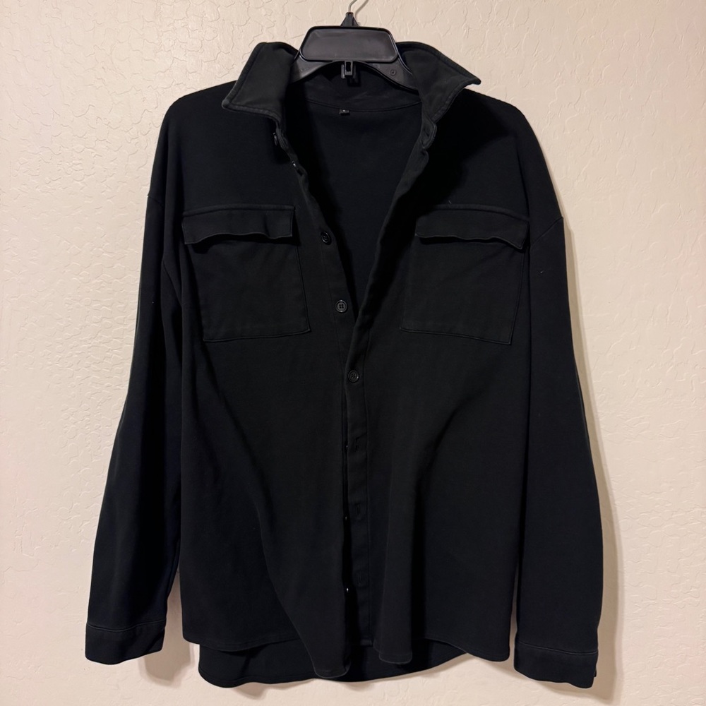 Men's Black Shirt Jacket